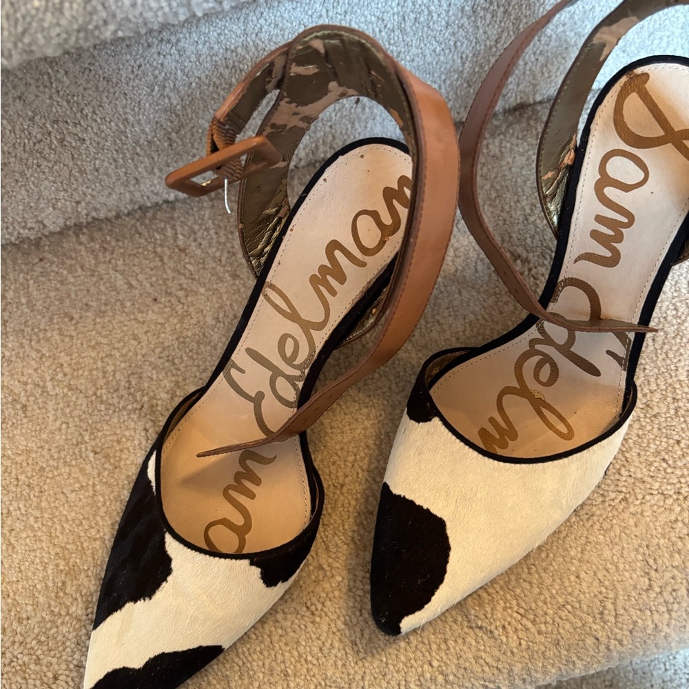Sam Edelman Women's Black and White Heels
